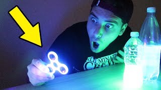 FIDGET SPINNER DI GHIACCIO FLUORESCENTE  DIY EXPERIMENT Finito cosicosì [upl. by Elac]