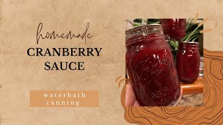 Homemade Cranberry Sauce just in time for the holidays [upl. by Vorster]