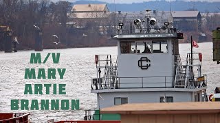 Towboat Mary Artie Brannon at Emsworth Lock and Dam [upl. by Llezniuq]