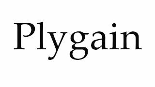 How to Pronounce Plygain [upl. by Laram]