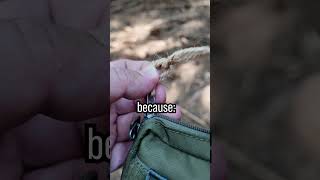 🪖 US Ranger Lighter Hack with Hemp Cord 🔥 survival [upl. by Vidal575]