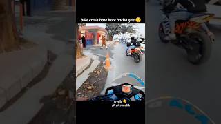 KTM rc almost crash 😲 bach gaya police reaction 😅 motovlog ytshorts shorts viral [upl. by Lissi]