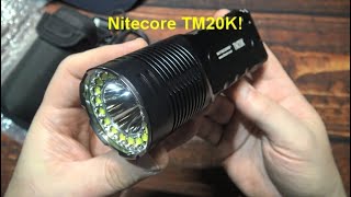 Nitecore TM20K Sneak Peek Flashlight Kit Review 20000 lumens [upl. by Namlak]