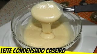 Como Fazer LEITE CONDENSADO CASEIRO Com Apenas 2 INGREDIENTES POR  ELENICE CASTRO [upl. by Ynove600]