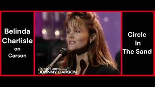 Belinda Carlisle  Circle In The Sand  Tonight Show with Johnny Carson [upl. by Shulock]