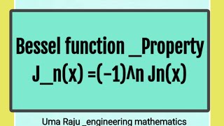 property of bessel function Jnx 1n Jnx [upl. by Mcnalley]