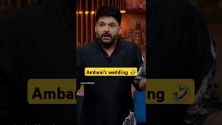 Ambanis wedding 🤣  Kapil Sharma show  season2  kapilsharma kapilsharmashow sunilgrover yt [upl. by Heisser811]