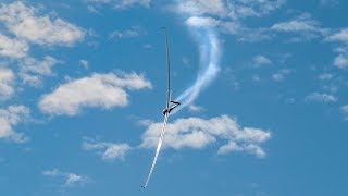 Airshow Demonstration of High Performance Sailplane ASG29  Oktoberfest Donauwoerth 2019 [upl. by Basir363]