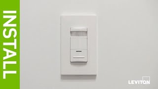 Occupancy Sensor installation  ODS10  Leviton [upl. by Reivazx]