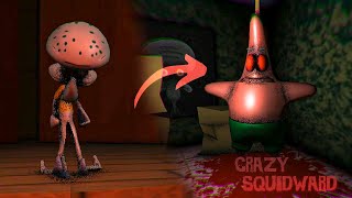 PATRICK SE BURLA DE CALAMARDO Y SALE MAL  Crazy Squidward  Juego de TERROR [upl. by Neelahtak118]