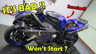 Rebuilding A Crashed 2014 Yamaha R1 [upl. by Thorvald]