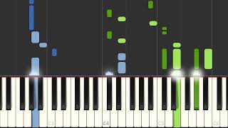 Tyler The Creator quotEarfquakequot Piano Accompaniment  Voice Sheet Music Synthesia [upl. by Kcire]