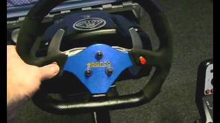 Logitech G25 Modified with a Sparco Steering Wheels amp Gear Knob [upl. by Mahtal]