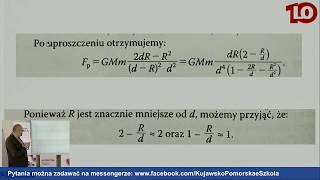 Fizyka  klasa 2 LO Pole grawitacyjne Siły pływowe [upl. by Longawa]