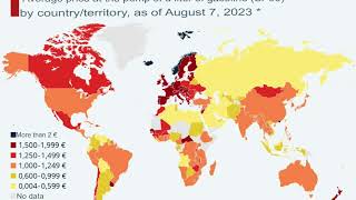 What Is the Price of Gasoline Worldwide [upl. by Nohsed246]