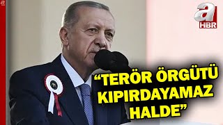 Başkan Erdoğan PKK ile mücadelede son yıllarda tarihi kazanım elde ettik  A Haber [upl. by Nahtanod]