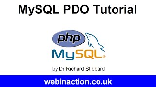 MySQL PDO Tutorial Lesson 1  Connection [upl. by Trebmer]