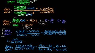 Copolymerization Equation Derivation  monomer fraction of copolymer [upl. by Gorlin]