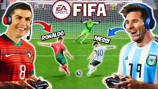 Ronaldo and Messi Playing FIFA  The MSN vs BBC Battle [upl. by Manvil319]