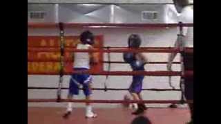 Kids Boxing Ethan Farrar vs James Avila 102613 Sanctioned bout [upl. by Ecarg]