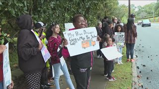 Clayton County school bus drivers appeal to Gov Kemp for help amidst unemployment benefits controve [upl. by Orazal]