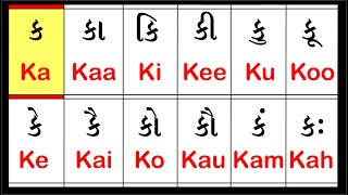 Barakshari  barakshari gujarati with english  barakhadi  baraxari  Mission vidya  baraxari [upl. by Ailes506]