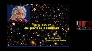 Conférence SVSN EinsteinCosmologie André Maeder [upl. by Amaral]