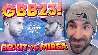 Reacting to BizKit 🇺🇸 vs MIRSA 🇫🇷  GBB 2023 WORLD LEAGUE  LOOPSTATION CHAMPIONSHIP  14 FINAL [upl. by Eikceb]