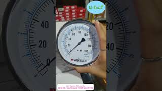 Pressure gauges เพรชเชอร์เกจยี่ห้อ WEKSLER เวคส์เลออร์รุ่น Model  EA14 0160 PSIขนาดหน้าปัด 45 [upl. by Ritz386]