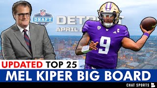 UPDATED Mel Kiper 2024 NFL Draft Big Board  Top 25 Draft Prospects Ft Michael Penix amp Brock Bowers [upl. by Conti]