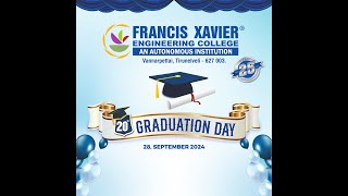 FRANCISXAVIER ENGINEERING COLLEGE GRADUATION DAY [upl. by Eibbil]