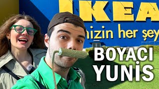 Salonu Boyadık IKEA Turu Anneye Sürpriz  Boyacı Yunis [upl. by Ecinhoj]