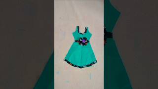 Very Easy designer frock cutting tipsandteicks girlfrockdesign shortvideo trending viralvideo [upl. by Wynne]