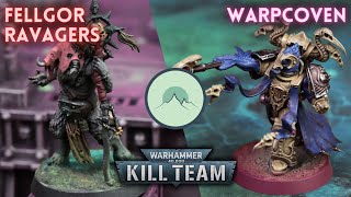 Fellgor Ravagers vs Warpcoven Kill Team Battle Report [upl. by Ymassej]