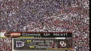 9 Kansas State Wildcats at 3 Oklahoma Sooners  2001  Football [upl. by Osana]