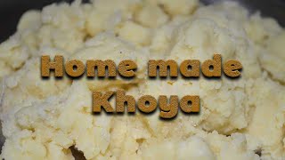 How to make Khoya  Unsweetened Khoa  Instant Khova  Homemade Mawa  Kova [upl. by Annailuj990]