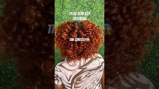 Flexi Rod Set on Natural Hair  Achieve these bouncy curls flexirodset [upl. by Aicitel]