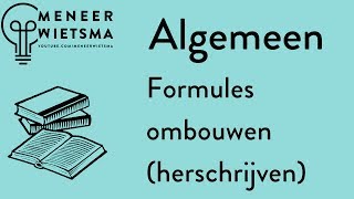 Natuurkunde uitleg Algemeen 5 Formules ombouwen Herschrijven [upl. by Donal]