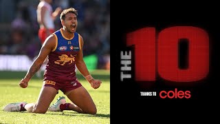 The 10 BEST MOMENTS from round 19  AFL [upl. by Yttel]