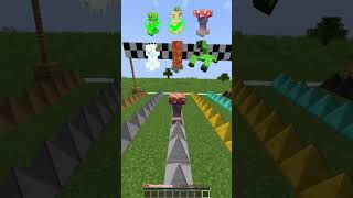 Spike Damage Test vs Different Creeper shorts meme minecraft [upl. by Butcher885]