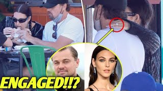 Leonardo DiCaprio and Vittoria Ceretti spark engagement rumors with a ring on her engagement finger [upl. by Sheelagh]