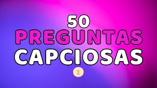 🔥💡 Reto de 50 Preguntas Capciosas en Tiempo Récord ⏳  ¿Podrás Responder Todas [upl. by Eiral]