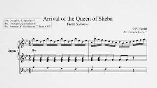 Arrival of the Queen of Sheba  GF Handel Transcribed by Connor Licharz [upl. by Annaerda987]