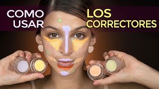 CORRECTORES DE MAQUILLAJE  Colores y Subtonos [upl. by Alaet132]