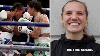 RISING GERMAN STAR SOPHIE ALISCH TALKS FEMALE BOXING BOOM HARPER JONAS AND FUTURE FIGHT PLANS [upl. by Skipton]