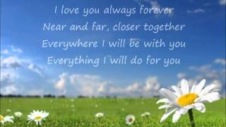 Donna Lewis  I Love You Always Forever Lyrics [upl. by Irbua216]