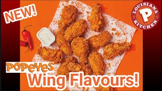 NEW Popeyes Wings CANADIAN FLAVOURS TASTE TEST December 2023 [upl. by Eibbor]