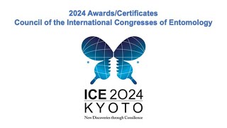 Announcement 2024 Awards from the Council of the International Congresses of Entomology [upl. by Yetty595]