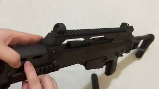 TG G36C Gel Ball Blaster UnboxReview Charging Handle Reciprocate Blowback version New Launch 2024 [upl. by Lindy]