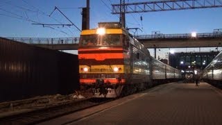 Отправление ЧС4Т614 с поездом №200 Москва — Владикавказ [upl. by Nalon259]